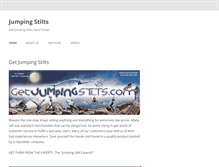 Tablet Screenshot of getjumpingstilts.com